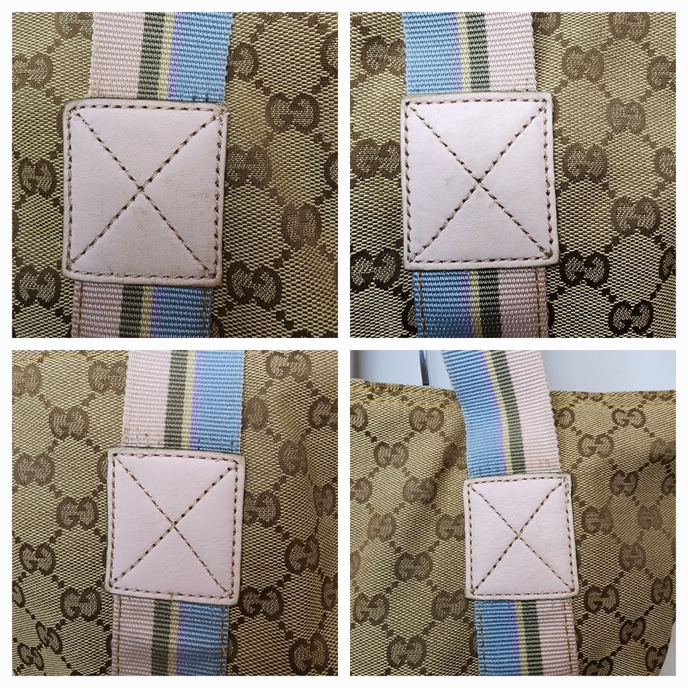 ✨️GUCCI GG Canvas Web Tote Bag - Picture 13 of 15